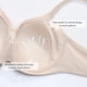 thumbnail image 2 of Sostén DELIMIRA con Aros, Levemente Acolchado, Talla Grande Beige 36C, 2 of 4