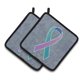 thumbnail image 1 of Cinta verde azulado rosa y azul Caroline's Treasures AN1217PTHD 7.5HX7.5W multicolor, 1 of 1