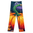 thumbnail image 3 of Fall Thanksgiving Pumpkin Pajamas For Women Loose Retro Night Pajama Pants Comfortable Sleepwear Bottoms Homewear, 3 of 6