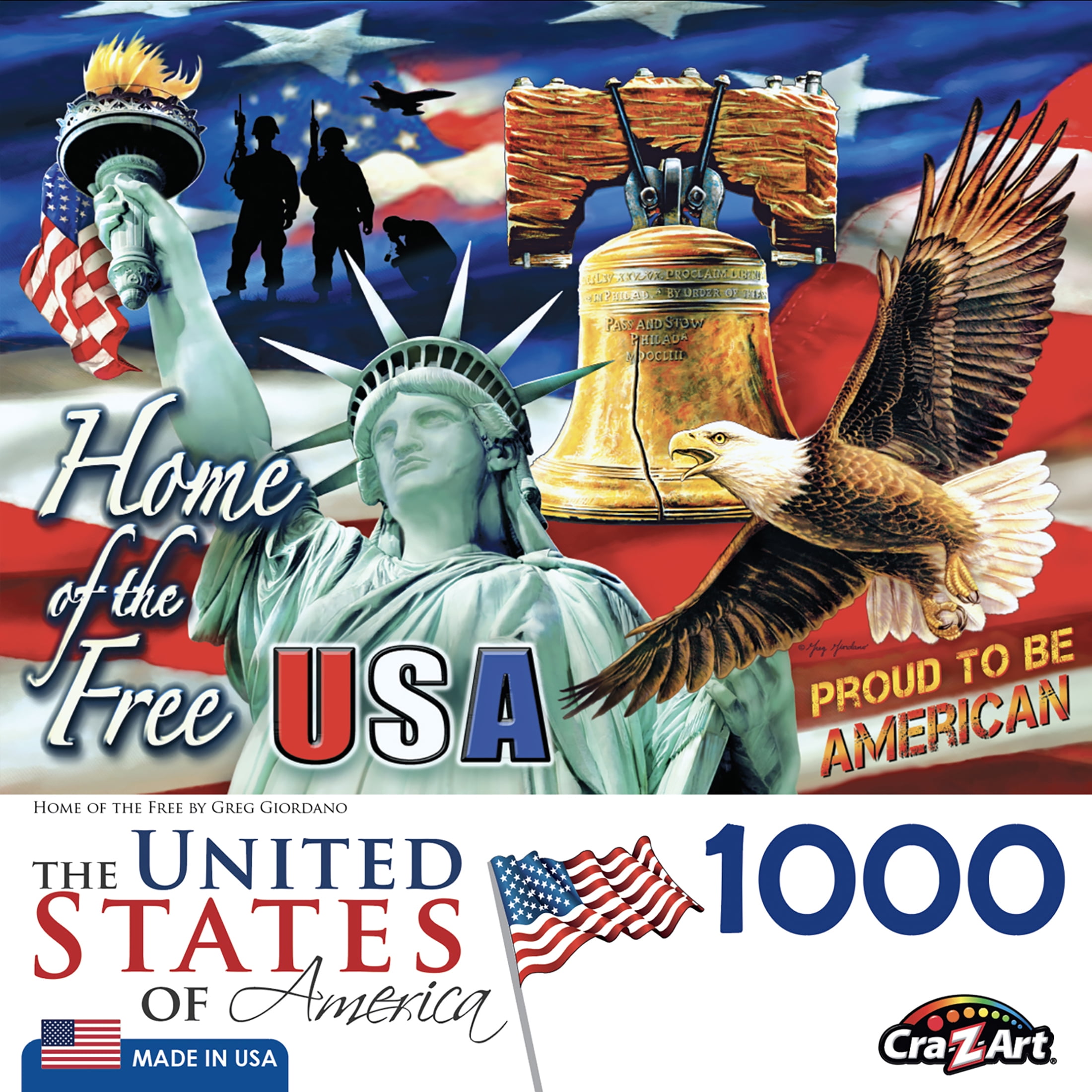 Cra-Z-Art 1000-Piece Home of the Free Adult Jigsaw Puzzle