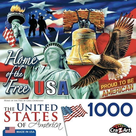Cra-Z-Art 1000-Piece Home of the Free Adult Jigsaw Puzzle