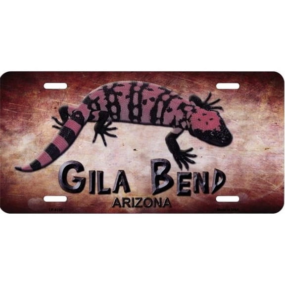 Gila Bend Gila Monster Metal License Plate