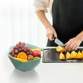thumbnail image 1 of Thickened Double-layer Basket Plastic Vegetable Washing Basket Kitchen Storage Vegetable Washing Frame Washing Fruit Basket, 1 of 1