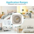 thumbnail image 4 of Desk Clock, Clock, Not Included Batteries Simple Elegant Living Room For Office Bedroom Home Brown, 4 of 8
