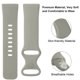 thumbnail image 4 of Correa de reloj de silicona transpirable y resistente al sudor compatible con Smartwatch, 4 of 4
