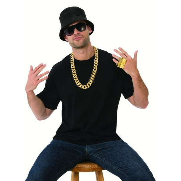 Deluxe Old School Rapper Mens Adult Hip Hop Costume Kit