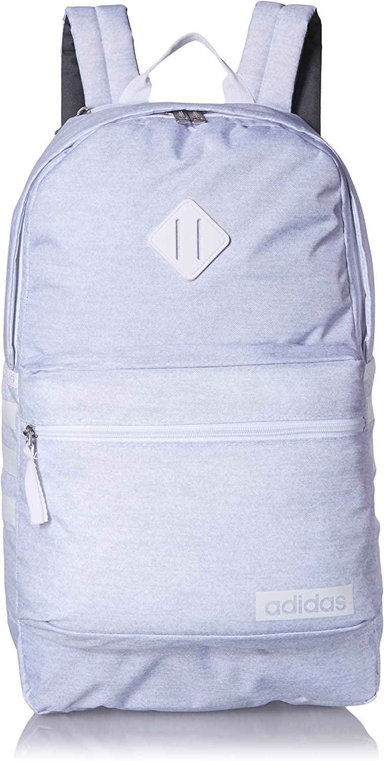 adidas Unisex Classic 3S Backpack, White Jersey/White, ONE SIZE