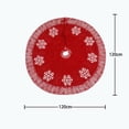 thumbnail image 3 of AnuirheiH Christmas Tree Skirt 47 Inches Knitting Snowflake Tree Skirt Tree Skirt Christmas Holiday Decoration Home Decorations Christmas Tree Decorations, 3 of 9