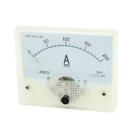 0-200A DC Class 2.5 Current Testing Panel Meter Ammeter Gauge