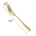 thumbnail image 2 of Jeaker Gold Dinner Fork Set 12 Pieces,Stainless Steel Silverware Table Fork Set ,Dishwasher Safe, 2 of 7