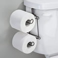 thumbnail image 5 of Over Tank Mounted Bathroom Toilet Paper Holder,Space Saving Roll Storage for Bathroom, 5 of 9