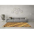 thumbnail image 3 of Ahgly Company Indoor Rectangle Checkered Brown Modern Area Rugs, 5' x 7', 3 of 4