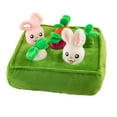 thumbnail image 2 of Juguete creativo de peluche de zanahoria de jardín, juguete educativo de interacción entre famiia, juguete para masticar verduras, perros, Yuyangstore Muñeca Zanahoria, 2 of 8
