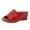 K-Red, variant on Kcodviy Casual Shoes Sandals Summer House Slippers for Women Memory Foam Pearl Flower Flip Beach Wedge Slippers for Women Crystal Flops Women Ladies Womens Plush Bear Slippers Women's Slipper