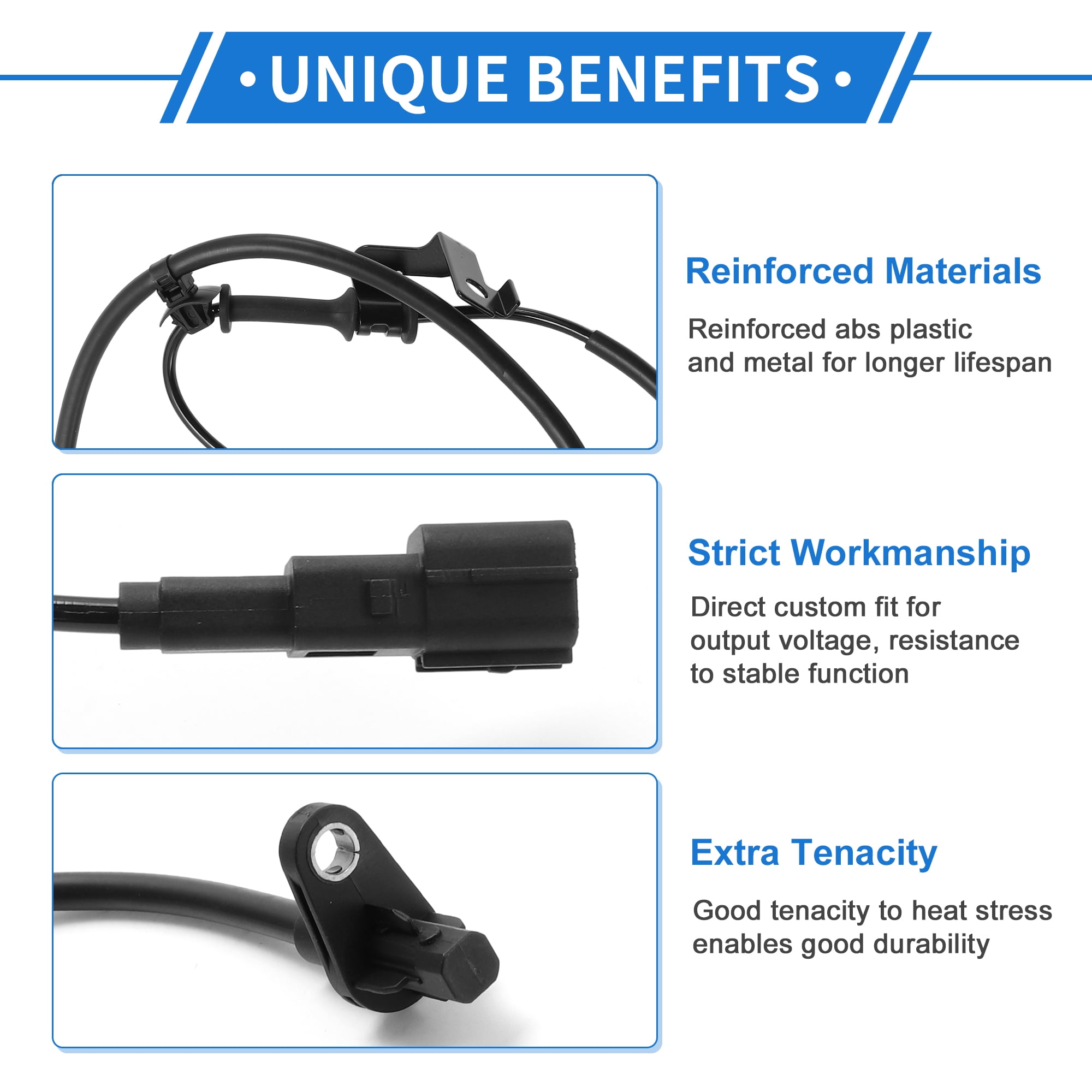 Unique Bargains 95671B2050 ABS Wheel Speed Sensor for Kia Soul 2014-2019