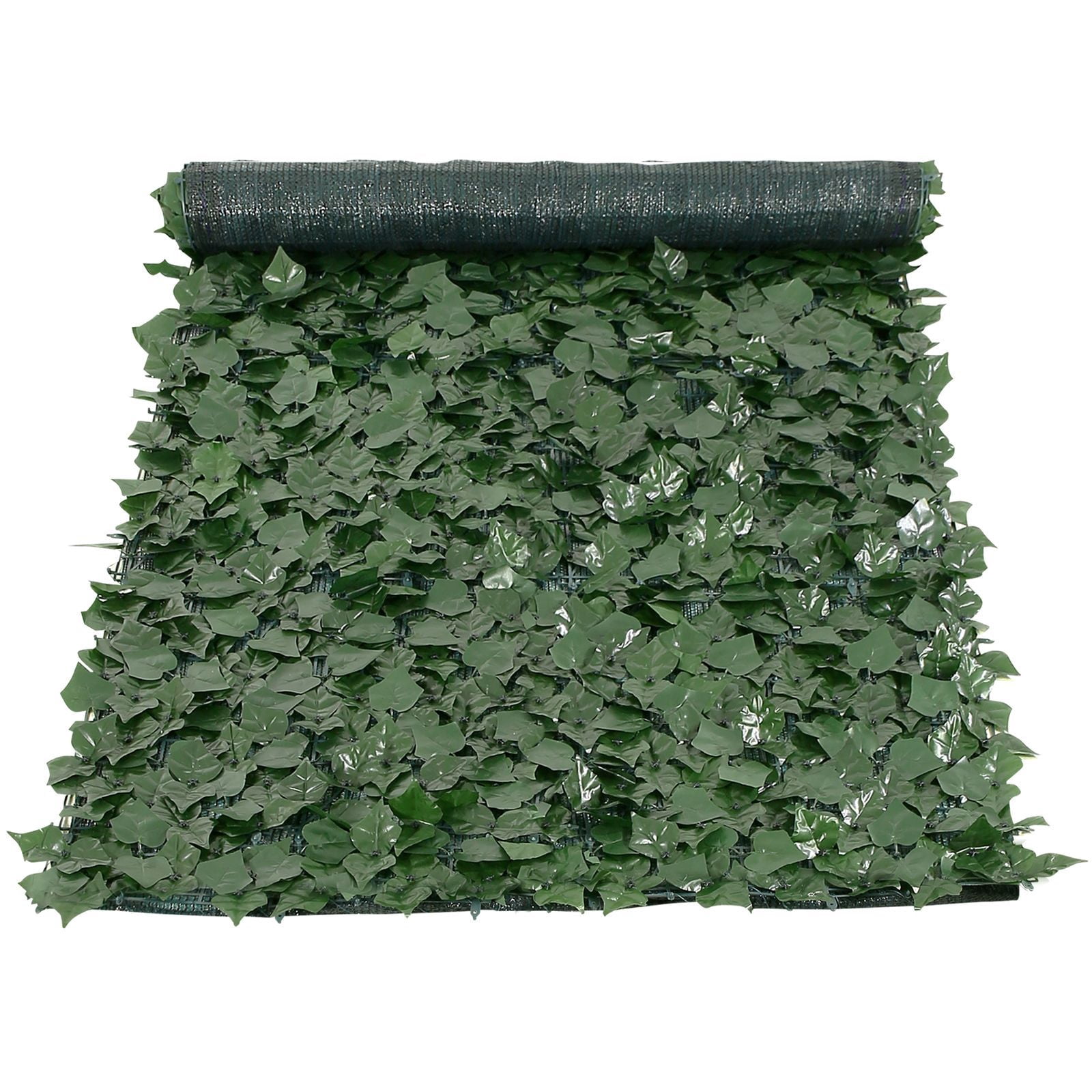 Artificial Ivy Privacy Fence 39x98 Inch UV-Resistant Silk Leaves PE Mesh Backing 100% Blockage for Garden Balcony