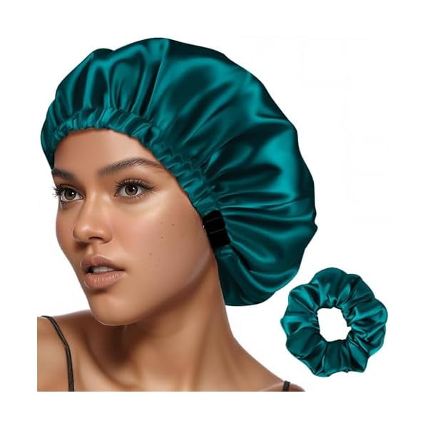 wonima11 Adjustable Silk Bonnet for Sleeping Women Hair Satin Accessories Curly Gorro de Seda para Dormir Anti Frizz Sleep Bonnets