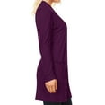 thumbnail image 2 of Women's Casual Long Sleeves Side Pockets Solid Cardigan, 2 of 3