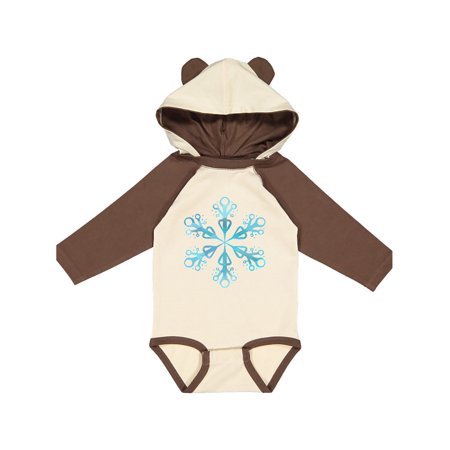 

Inktastic Icy Blue Winter Snowflake Gift Baby Boy or Baby Girl Long Sleeve Bodysuit