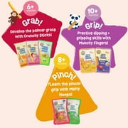 (2 pack) Earths Best Organic Teething Crunchy Sticks Cheddar Cheese Puffed Baby Snack, 0.56 oz Bag