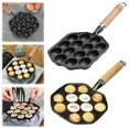 thumbnail image 5 of Yucurem 14 Holes Takoyaki Grill Pan Plate Non Stick Takoyaki Maker Baking Forms Mold Pan Kitchen Pans (As Shown), 5 of 10