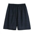 thumbnail image 2 of QSXADF Men Pajama Shorts Summer Sleep Bottoms Polka Cotton Linen Breathable Soft Comfortable For Men Shorts Home Sleepwear Men's Loungewear, 2 of 3
