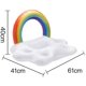 thumbnail image 5 of Soporte inflable gigante para bebidas con forma de nube de arcoíris, flotador de accesorio de barra de lujo, perfecto para una fiesta en la piscina de verano Fason WMZL-1385, 5 of 7
