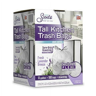 1607930 Color Scents 4 gal Lavender Scent Trash Bags - 8 PACKS OF 60 Bags  EA