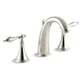 thumbnail image 1 of Kohler Finial K310-4M Widespread 3 Hole Bathroom Sink Faucet with Lever Handles, 1 of 2
