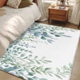thumbnail image 4 of Rustic Spring Area Rugs 3x5 ft Sage Green Eucalyptus Leaves Botanical Washable Rug Non Slip Indoor Carpet Absorbent Floor Mat for Living Room Bedroom Dining Room, 4 of 9