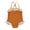 Orange, variant on Girls Swimsuits Solid Girls Swimsuit One Piece Cute Bikini for Teen Girls 4-5 Years Girls Fashion