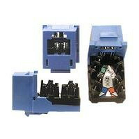 Hubbell Premise Wiring Modular Jack,0.875 in H,Ivory HXJUEI