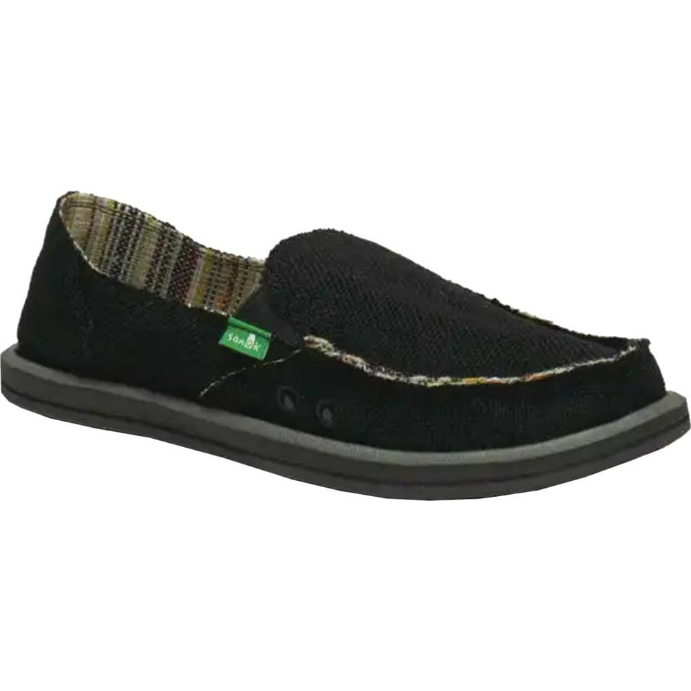 Sanuk - Women's Sanuk Donna Hemp Black 6 M - Walmart.com - Walmart.com