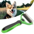 thumbnail image 4 of Pet Undercoat Rake, Irritation Free Grooming Dog Dematting Comb Prevent Slip Lightweight  For Rabbits For Puppy L Green Black, 4 of 8