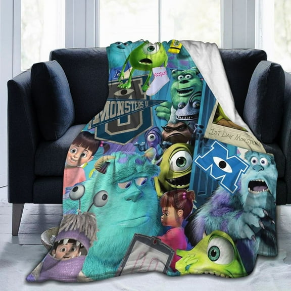 Monsters Inc Ultra-Soft Micro Fleece Blanket Cozy Blanket Thick Warm Plush Throw Blanket Sofa Cushion 60"X50"