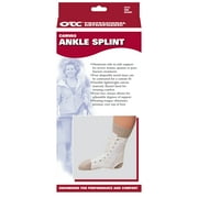 OTC Canvas Ankle Splint, White, Large