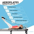 Stamina AeroPilates Premier Studio Reformer Workout Machine, Black ...