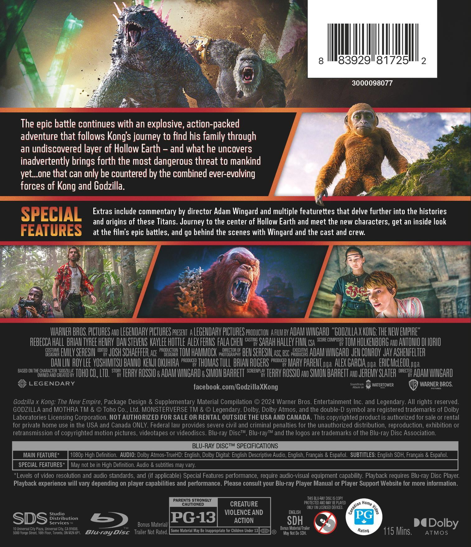 Godzilla x Kong: The New Empire (Blu-ray), Action, Warner