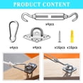 thumbnail image 4 of Sun Shade Sail Hardware Kit for Triangle Square Rectangle Sun Shade Sails Installation, M Stainless Steel Sun Shade Sail Kit for Garden Lawn Patio, AntiRust, 4 of 7