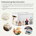 thumbnail image 5 of FREEAMG Smiling Small Dogs with Party Hat Storage Bin for Toy Storage Basket Dirty Clothes Sundries Office Home Closet Organizer Waterproof Laundry Basket, 1 PCS, 5 of 7