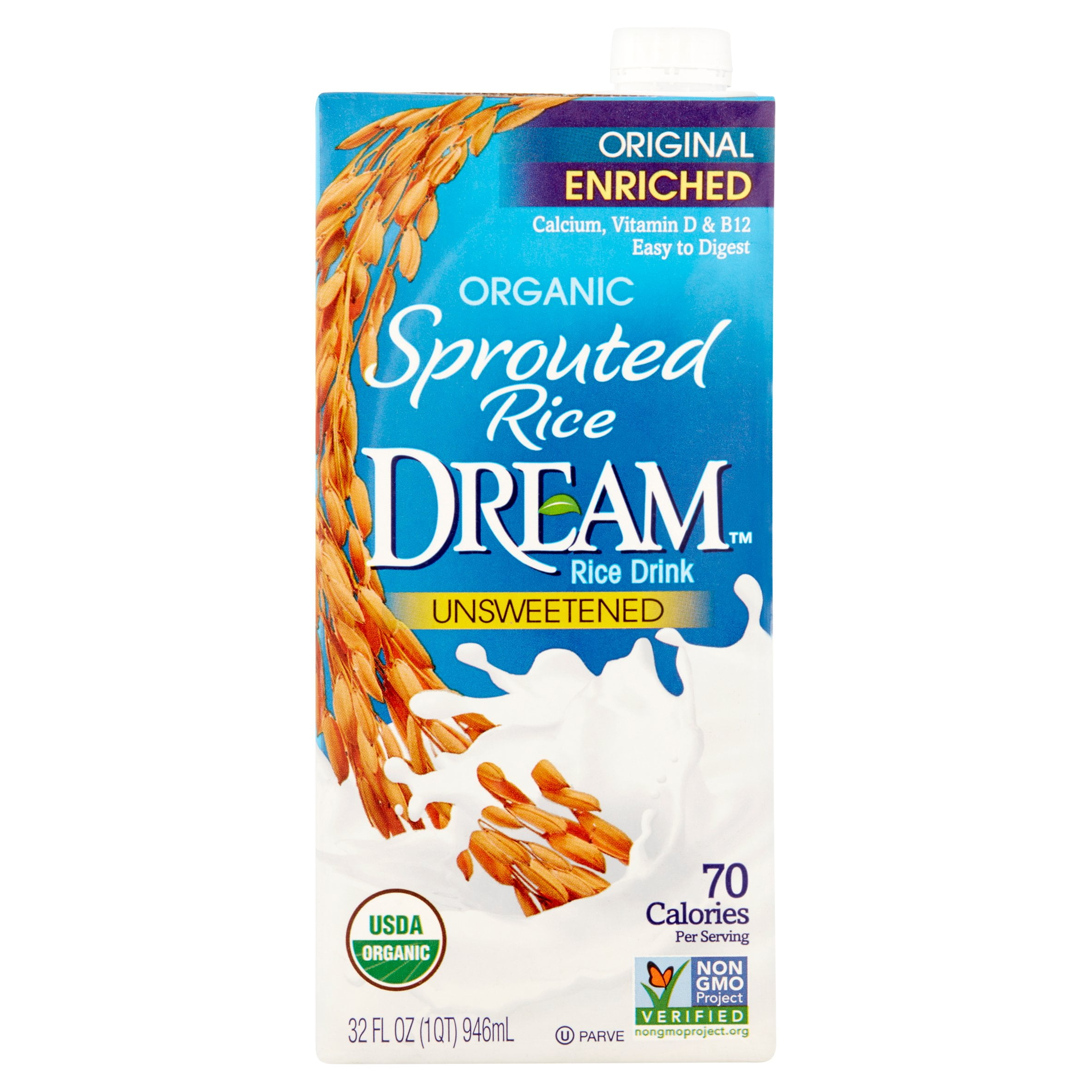 Dream Rice Dream Sprouted Unsweetened, 32 (Pack Of 6)