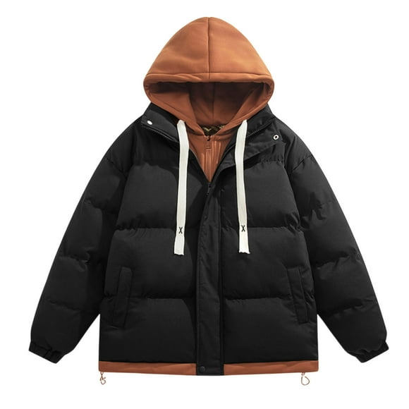 Jackets for Men Hooded Zipper Long Sleeve Sports Coat Faddish