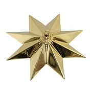 RCH Hardware CN-BR11H-218 Brass Star Ceiling Canopy, 8.6 Inch, Polished Brass