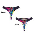 thumbnail image 3 of Balery Neon Pop Art Pitbull Tangas de Algodón para Mujer con Estampado – Ropa Interior Sexy, Transpirable, G-string-X-Small, 3 of 6
