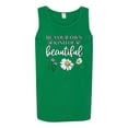 thumbnail image 2 of Wild Bobby, Be Your Own Kind of Beautiful Inspirational, Pop Culture, Men Graphic Tank Top, Kelly, Large, 2 of 3