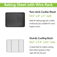 thumbnail image 2 of Nonstick Baking Sheet with Rack Set x x Cookie Sheet Baking Pan with Cooling Rack for Oven Commercial Grade & Easy to Clean, 2 of 7