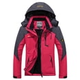 thumbnail image 1 of Women Mountain Waterproof Shell Jacket Ski Jacket Windproof Jacket Winter Warm Jacket for Camping Hiking Skiing, 1 of 7