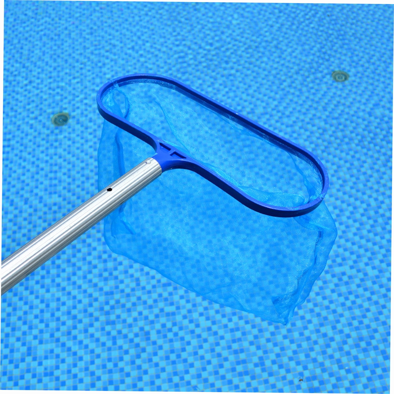 Pool Skimmer Net with Telescopic Pole Removal Rake Swimming Pool Ponds Fast Cleaning Tool with