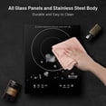thumbnail image 4 of Duxtop 1600W Single Burner Electric Cooktop, Hot Plate for Cooking, Electric Stove with Sensor Touch Control, Portable Infrared Burner with Timer and, 4 of 7