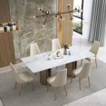thumbnail image 3 of Luxury Designer Dining Table Italian Style White Restaurant Creative Modern Minimalist Rectangular Muebles Hogar Hotel Furniture My Lux Decor Round, 3 of 14